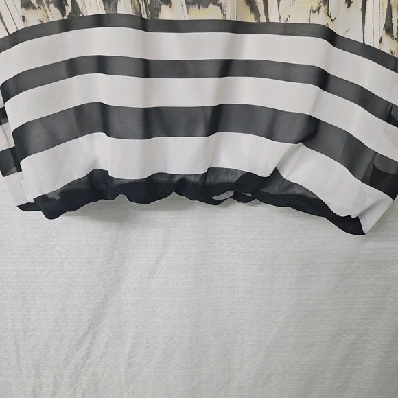 Womens Roz & Ali Sz Small Floral Blouse Sheer Lined Art To Wear Cottagecore - Picture 7 of 11